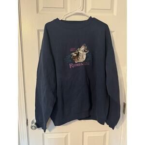 Head Waters Vintage Great North Renegade Wolf Graphic Crewneck Sz: XL